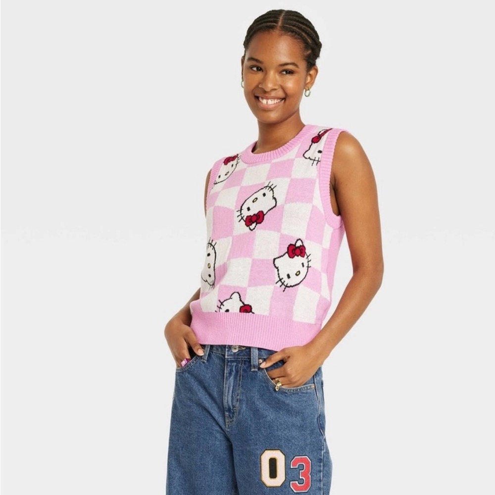 Hello Kitty by Sanrio Begonia Sweater Vest NWT Size Small